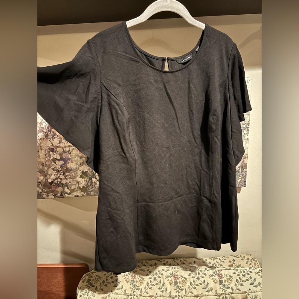 H by Halston Black Women's Blouse